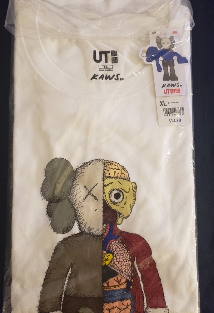 KAWS x Uniqlo UT Dissected Flayed T-Shirt NWT